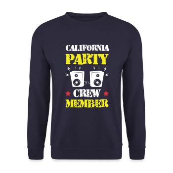 Équipe de fête en Californie - Sweat-shirt Unisexe - marine - Devant - Alina (178cm) & Michal (187cm)