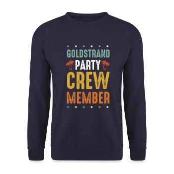 Équipe de fête Golden Sands - Sweat-shirt Unisexe - marine - Devant - Alina (178cm) & Michal (187cm)