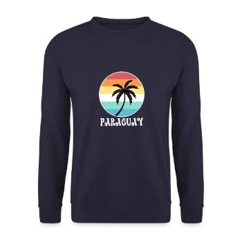 Paraguay - Unisex Pullover - Navy - Vorne - Alina (178cm) & Michal (187cm)