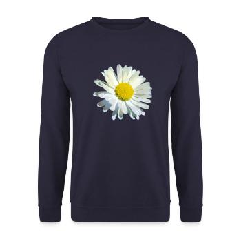 Gänseblümchen - Unisex Pullover - Navy - Vorne - Alina (178cm) & Michal (187cm)