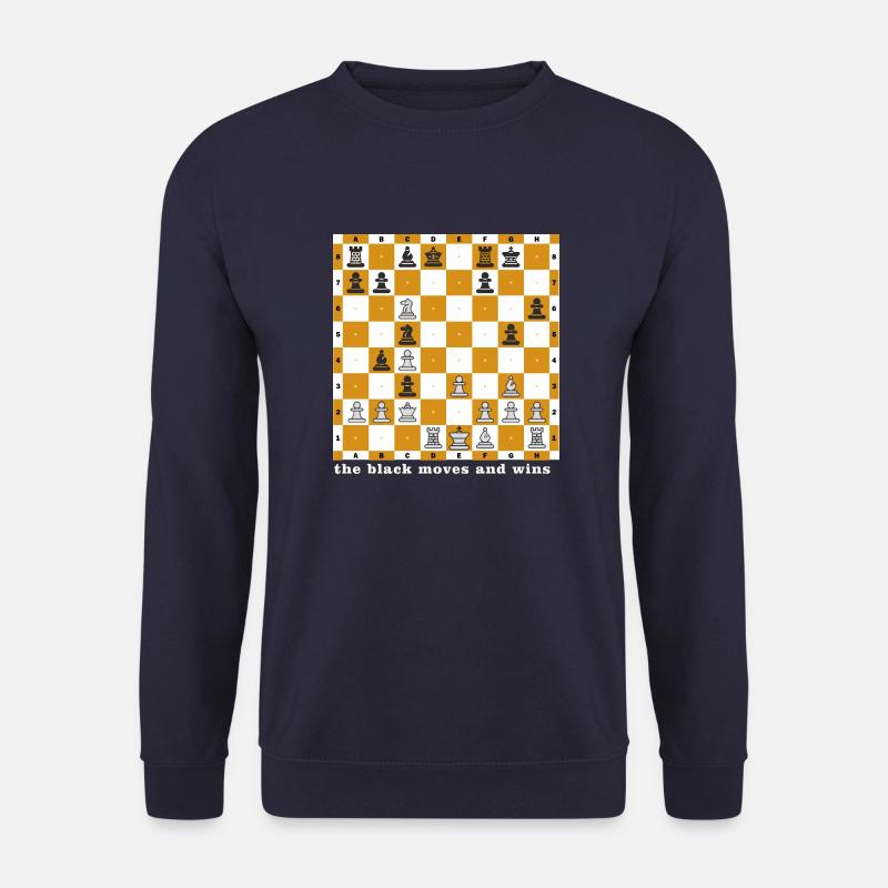 chess problem 2 - Unisex Sweatshirt - navy