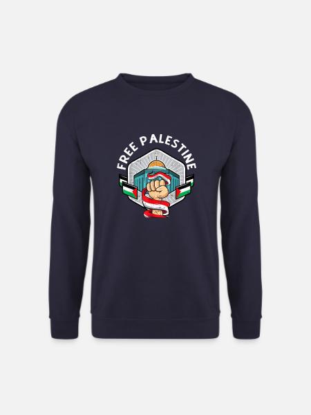 Free Palestine - Free Gaza - Save Palestine - Unisex Sweatshirt - navy
