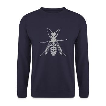 Wasp - Unisex Sweatshirt - navy - Front - Alina (178cm) & Michal (187cm)