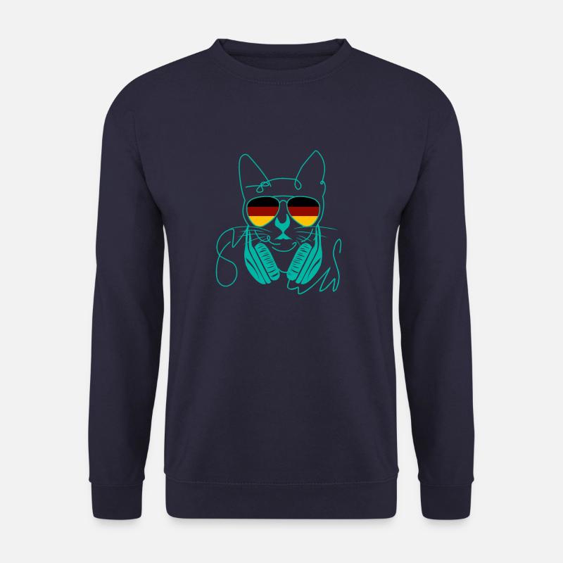 Coole Katze - Unisex Pullover - Navy