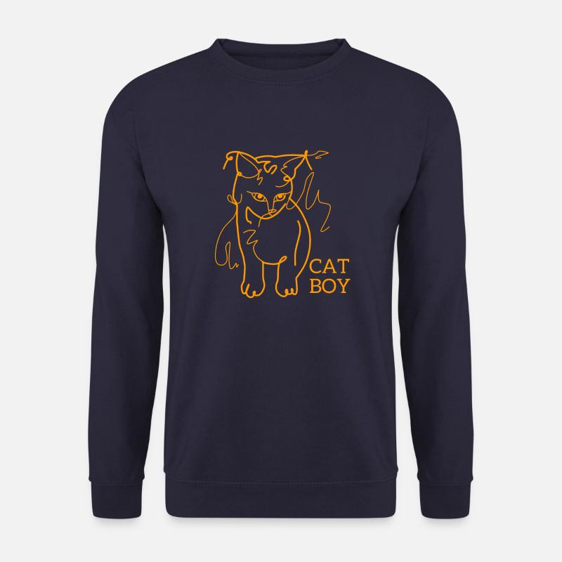 Garçon de chat - Sweat-shirt Unisexe - marine