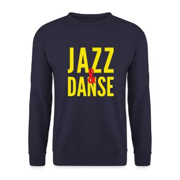 JAZZ et DANSE - Sweat-shirt Unisexe - marine - Devant - Alina (178cm) & Michal (187cm)