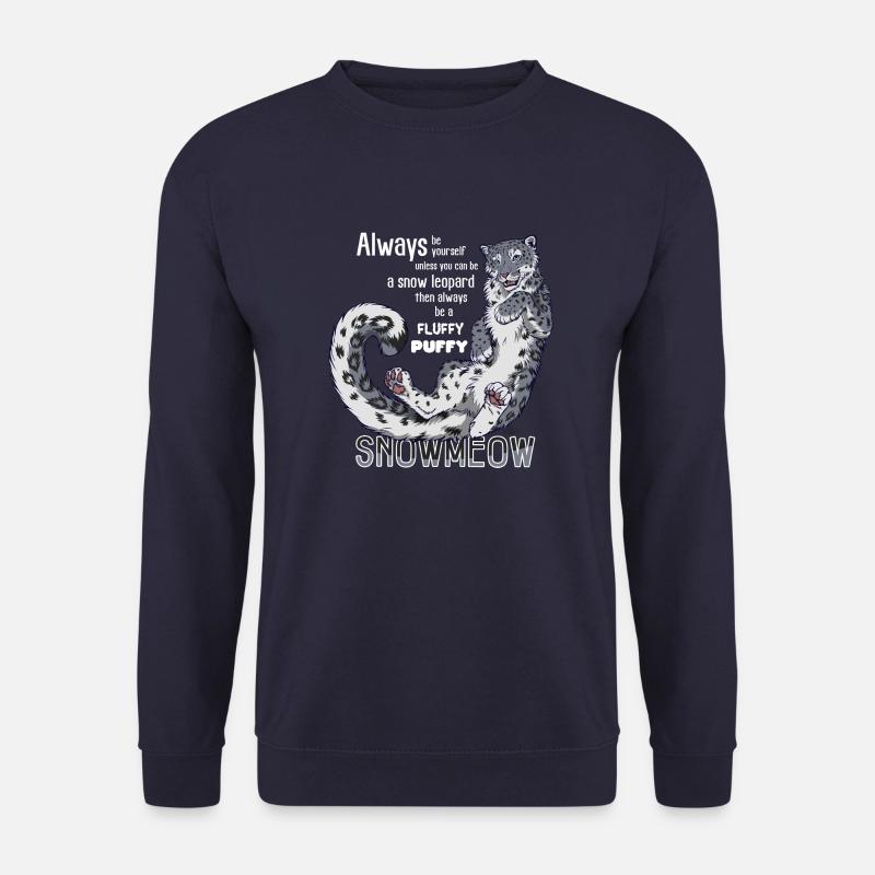 Sei immer du selbst sei Schnneeleopard (f. dunkle - Unisex Pullover - Navy