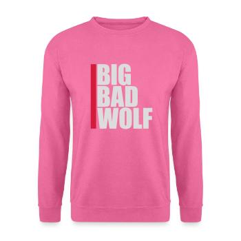 big bad wolf quote - Unisex Sweatshirt - pink - Front