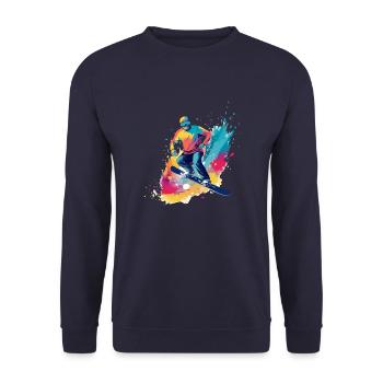Polo Snowboard - Unisex Pullover - Navy - Vorne - Alina (178cm) & Michal (187cm)