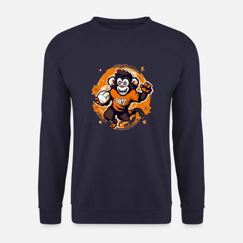 Mako the rugby monkey - Unisex Sweatshirt - navy