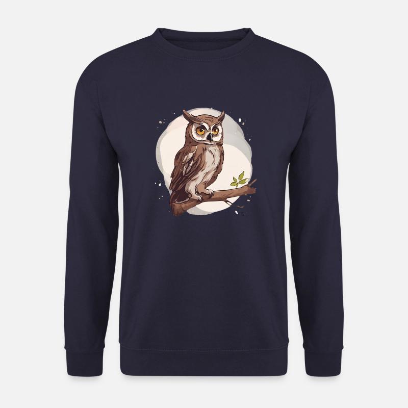 Eule Comic - Unisex Pullover - Navy