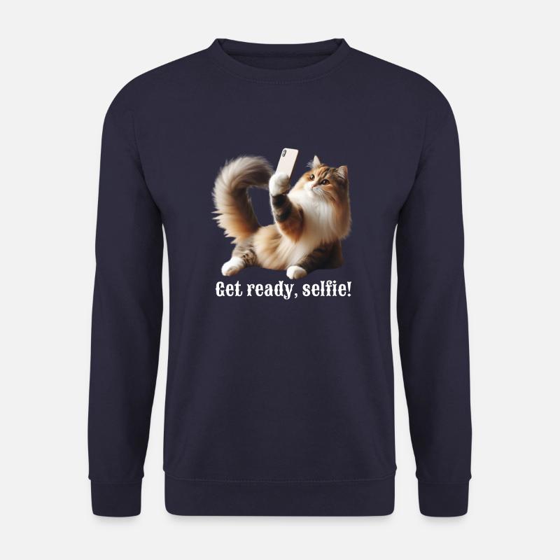 Get ready, selfie-10 - Unisex Sweatshirt - navy