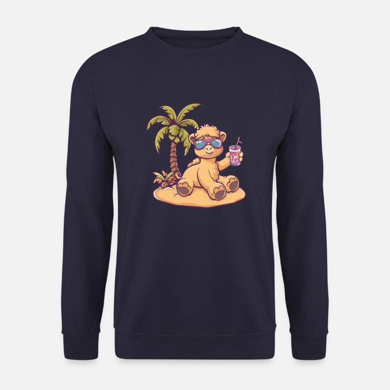 Kamel Insel Sommer Palme - Unisex Pullover - Navy