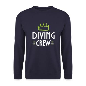 Diving Crew - Unisex Sweatshirt - navy - Front - Alina (178cm) & Michal (187cm)