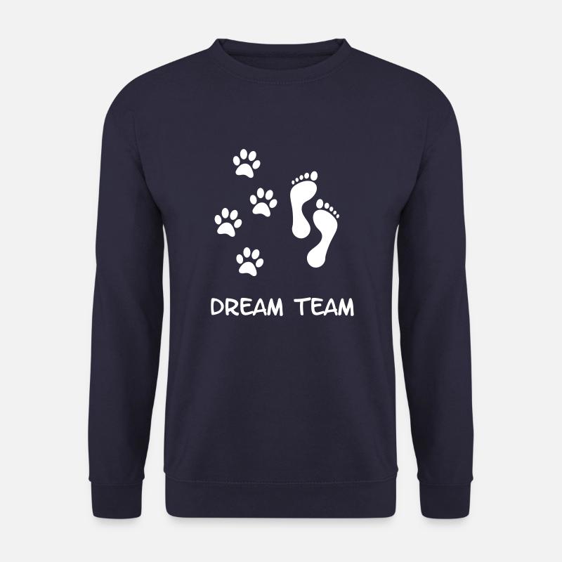 Dein Hund und Du das Dreamteam. Hunde Freund - Unisex Pullover - Navy