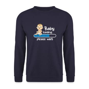 Bébé garçon de chargement, veuillez patienter - Sweat-shirt Unisexe - marine - Devant - Alina (178cm) & Michal (187cm)