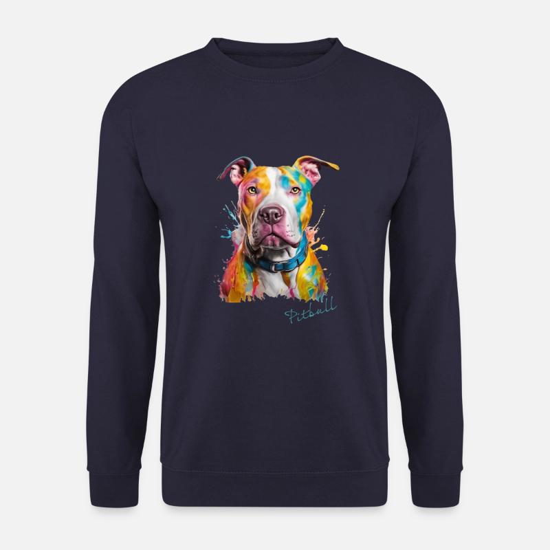 Pittbull Bunt - Unisex Pullover - Navy