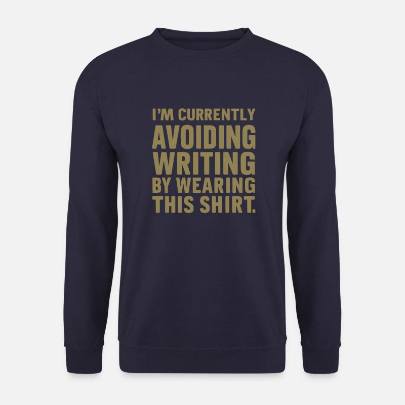 Schreibvermeidung: Das Geständnis - Unisex Pullover - Navy