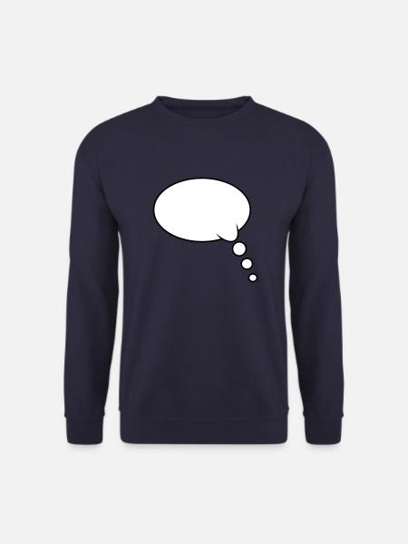 Pensée : Bubble Design - Sweat-shirt Unisexe - marine