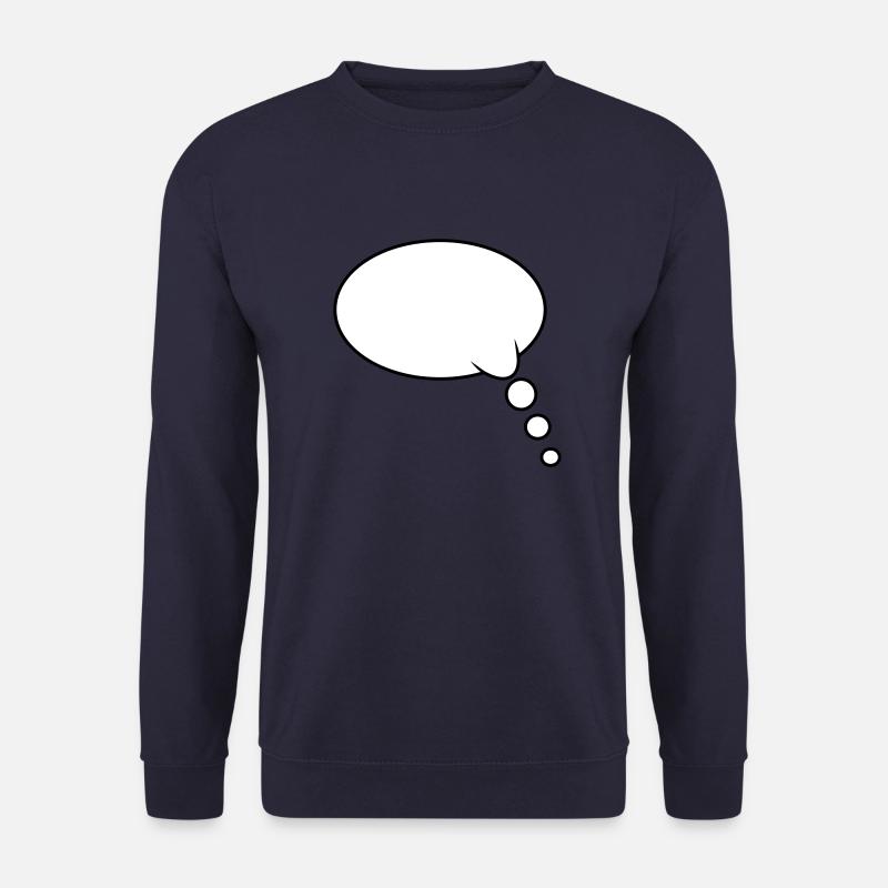 Thought Bubble Design - Unisex Sweatshirt - navy