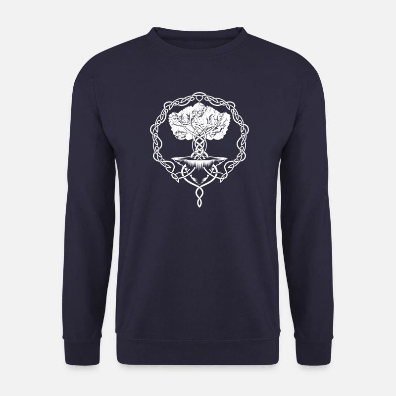 Yggdrasil, Baum des Lebens, nordisch, Mythologie - Unisex Pullover - Navy