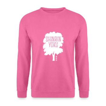 Shinrin yoku - Waldbaden - Waldmeditation - Unisex Pullover - Pink - Vorne