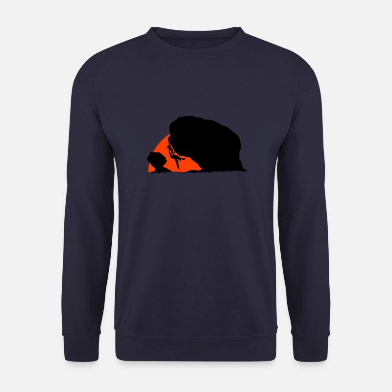 Boulderers in the sunset - Unisex Sweatshirt - navy