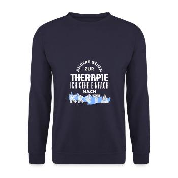 Kreta Urlaub Sommer Griechenland - Unisex Pullover - Navy - Vorne - Alina (178cm) & Michal (187cm)