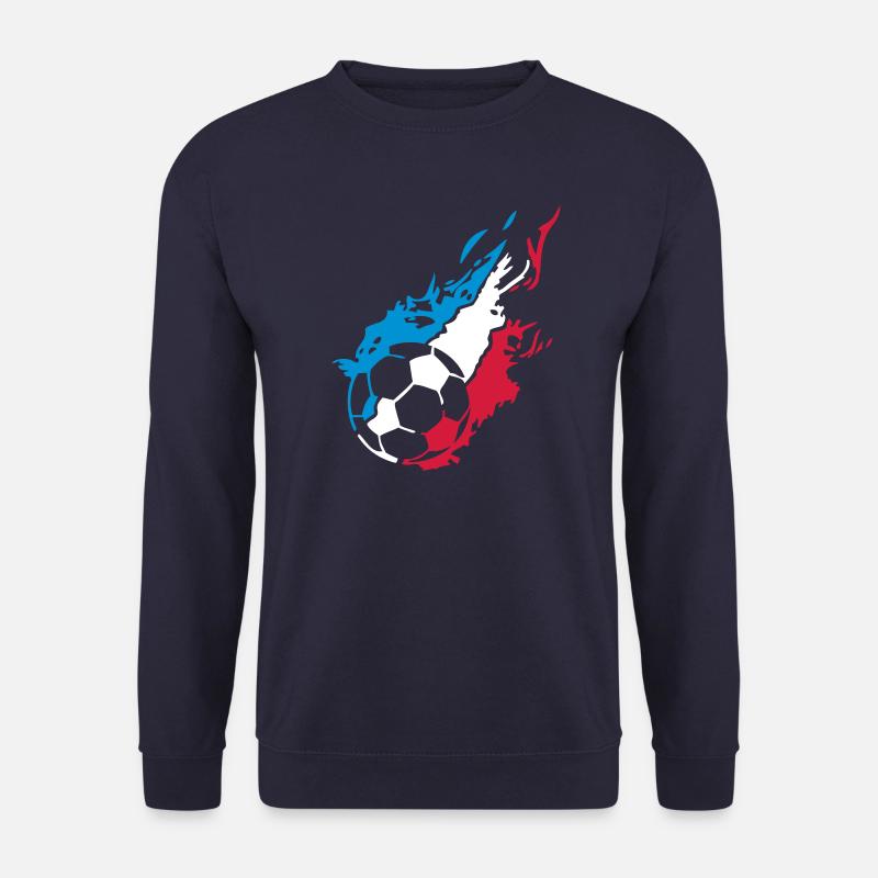 Frankreich Fußball-Fan flamme1 - Unisex Pullover - Navy