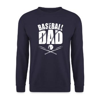 Baseball Dad - Unisex Pullover - Navy - Vorne - Alina (178cm) & Michal (187cm)