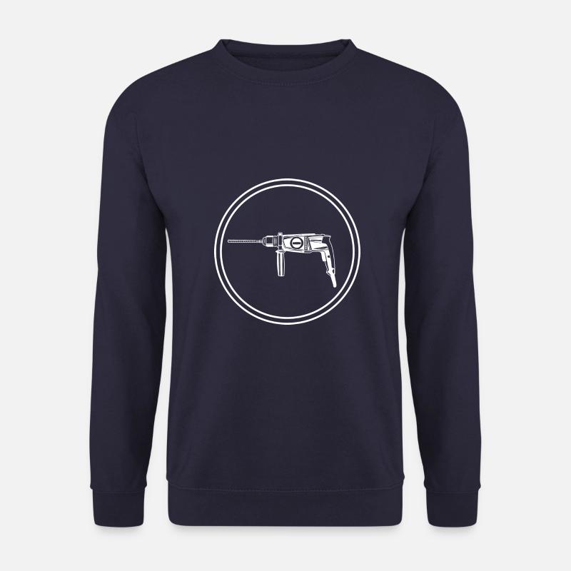 Electric Drill Icon Tool - Unisex Sweatshirt - navy