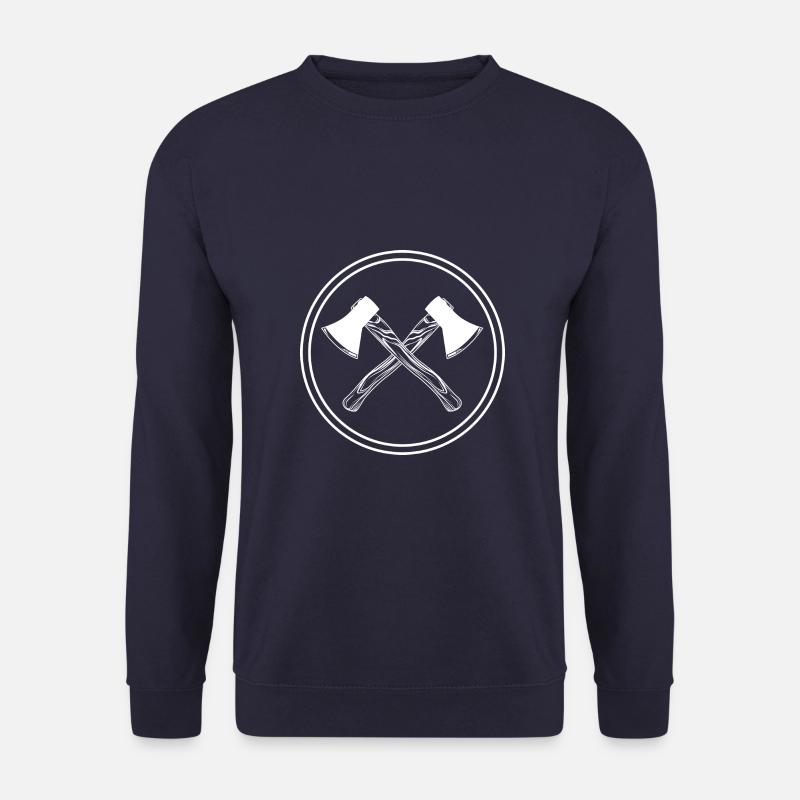 Axe icon lumberjack - Unisex Sweatshirt - navy