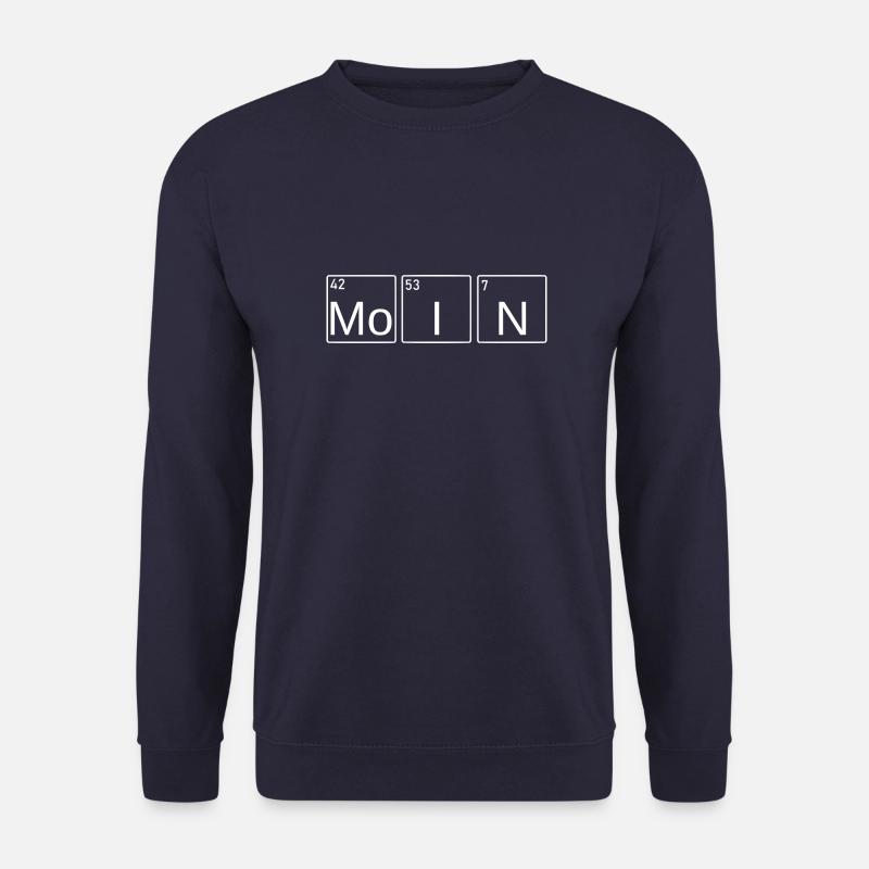 Moin - Elemente des Nordens white - Unisex Pullover - Navy
