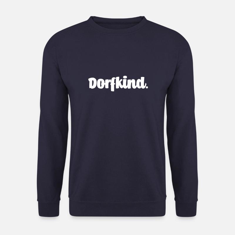 Dorfkind [white] - Unisex Pullover - Navy