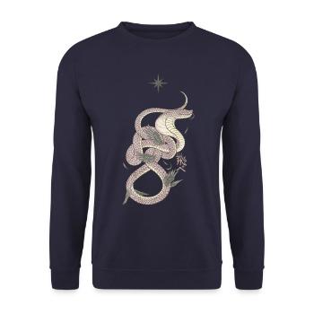 FLY II - Unisex Pullover - Navy - Vorne - Alina (178cm) & Michal (187cm)