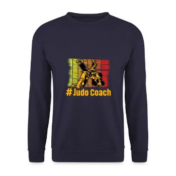 Judo-Trainer - Unisex Pullover - Navy - Vorne - Alina (178cm) & Michal (187cm)