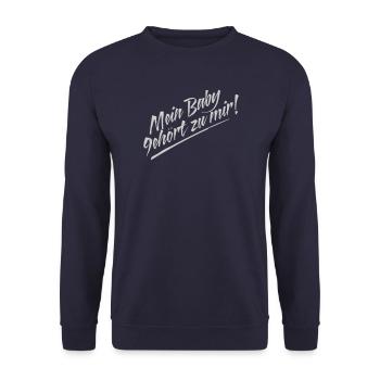 my baby - Unisex Sweatshirt - navy - Front - Alina (178cm) & Michal (187cm)