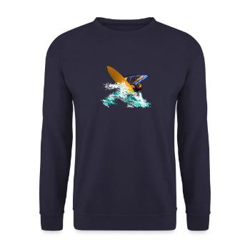 Windsurfing - Unisex Pullover - Navy - Vorne - Alina (178cm) & Michal (187cm)