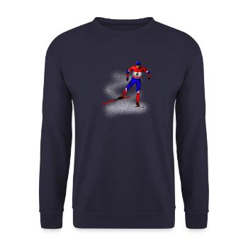 Skilanglauf - Unisex Pullover - Navy - Vorne - Alina (178cm) & Michal (187cm)
