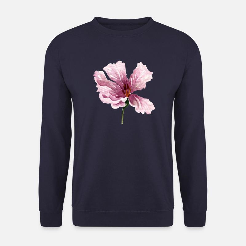 blume rosa - Unisex Pullover - Navy