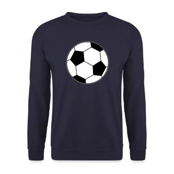 Fussball - Unisex Pullover - Navy - Vorne - Alina (178cm) & Michal (187cm)