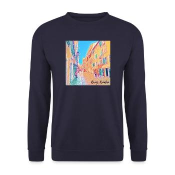 Holiday fever - Croatia - Unisex Sweatshirt - navy - Front - Alina (178cm) & Michal (187cm)