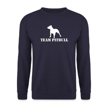 team pitbull - Unisex Sweatshirt - navy - Front - Alina (178cm) & Michal (187cm)