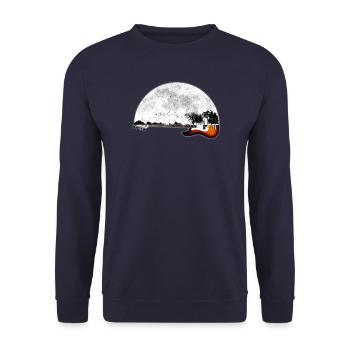 Gitarre Natur - Unisex Pullover - Navy - Vorne - Alina (178cm) & Michal (187cm)