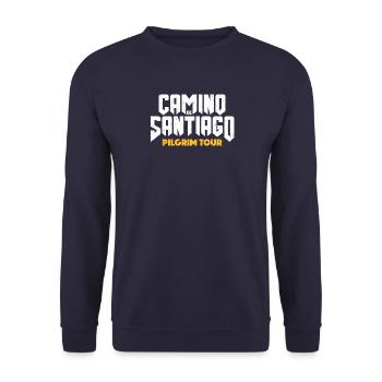 Camino de Santiago Tour | Rock Band Style - Unisex Sweatshirt - navy - Front - Alina (178cm) & Michal (187cm)