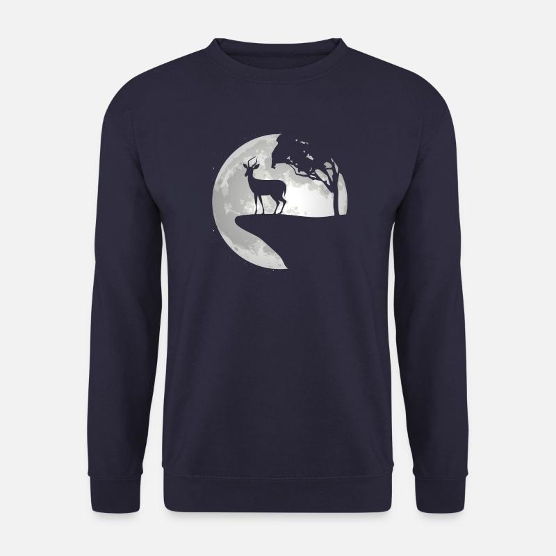 Impala Antilope Vollmond Afrika Geschenk - Unisex Pullover - Navy