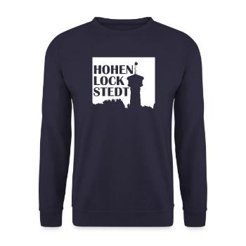 Hohenlockstedt Wasserturm - Unisex Pullover - Navy - Vorne - Alina (178cm) & Michal (187cm)
