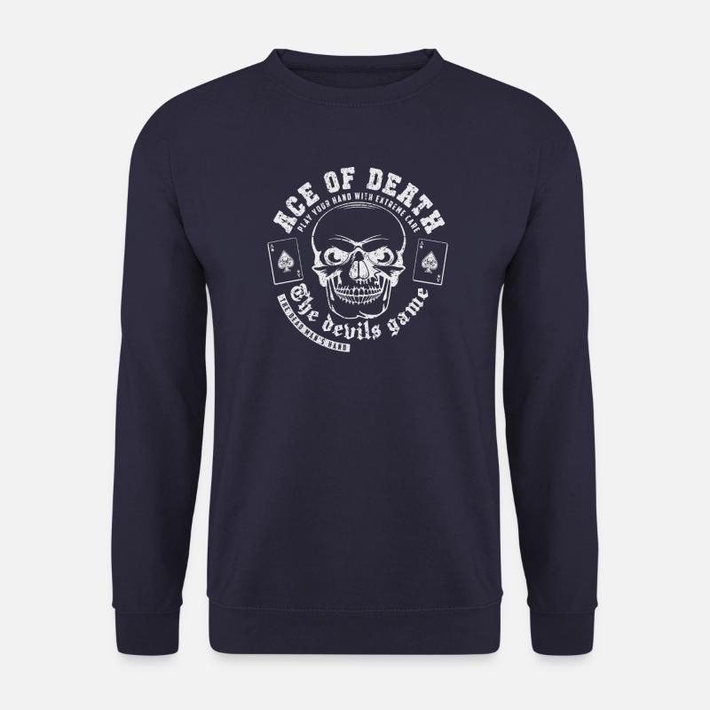 As de la mort blanc - Sweat-shirt Unisexe - marine