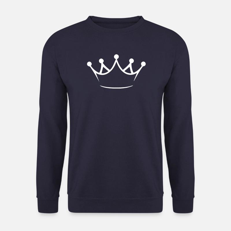 Krone - weiß - Unisex Pullover - Navy