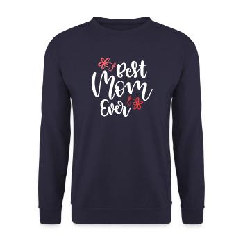 Beste Mutter aller Zeiten - Unisex Pullover - Navy - Vorne - Alina (178cm) & Michal (187cm)